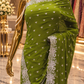 "The Elegant Olive Green" Premium Designer Saree