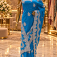 "The Vibrant Turquoise" Premium Designer Saree