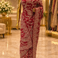 "The Sparkling Red" Premium Wedding Wear Saree
