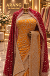 "The Brilliant Yellow" Premium Designer Saree with Veil