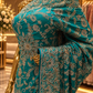"The Peacock Green" Luxurious wedding Wear Saree