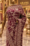 "The Royal Wine" Premium Wedding Wear Saree