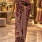 "The Royal Wine" Premium Wedding Wear Saree