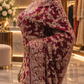 "The Royal Wine" Premium Wedding Wear Saree