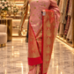 "The Luxury Pastel Pink" Premium Banarasi Silk Saree