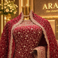 "The Luxury Pink Topaz" Premium Designer Saree With Veil