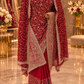 "The Luxury Pink Topaz" Premium Designer Saree With Veil