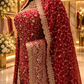 "The Luxury Pink Topaz" Premium Designer Saree With Veil