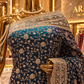 "The Deep Peacock Teal Blue" Premium Designer Saree
