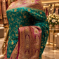 "The Emerald Green" Premium Banarasi Silk Saree
