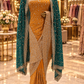 "The Brilliant Yellow" Premium Designer Saree with Veil