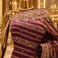 "The Royal Magenta Wine" Premium Bridal Banarasi Chiffon Saree