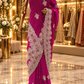 "The Royal Magenta Pink" Premium Designer Saree