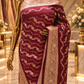 "The Royal Maroon" Premium Banarasi Silk Bridal Saree