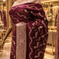 "The Royal Maroon" Premium Banarasi Silk Bridal Saree