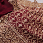 "The Royal Maroon Velvet" Premium Bridal Saree With Veil