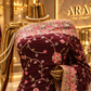 “The Royal Garnet” Premium Designer Saree