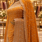 "The Royal Yellow" Premium Designer Saree With Veil