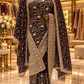 "The Deep Purple" Premium Designer Saree With Veil