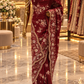 "The Luxury Maroon" Premium Grand Wedding Wear Saree