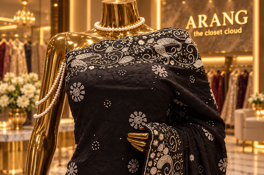 “The Stunning Black” Premium Designer Saree