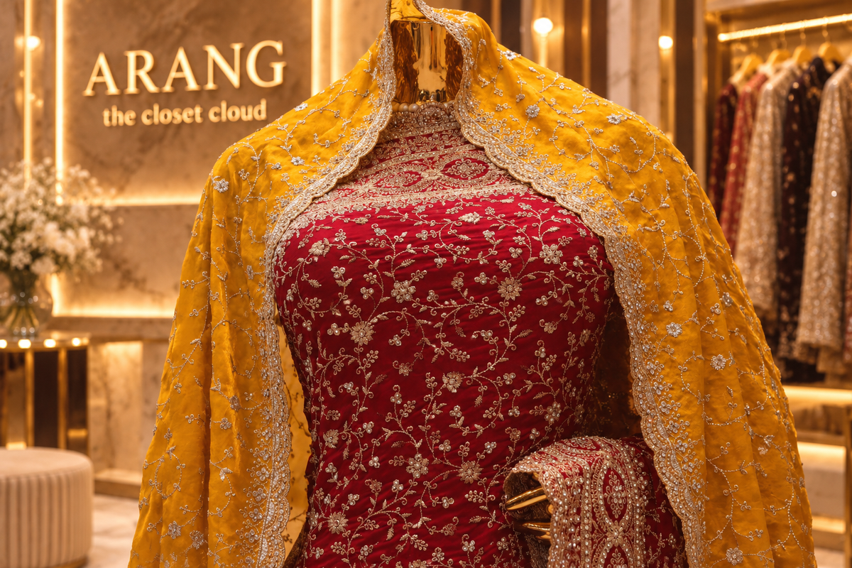 "The Luxury Raspberry Pink" Premium Wedding Wear Saree With Veil