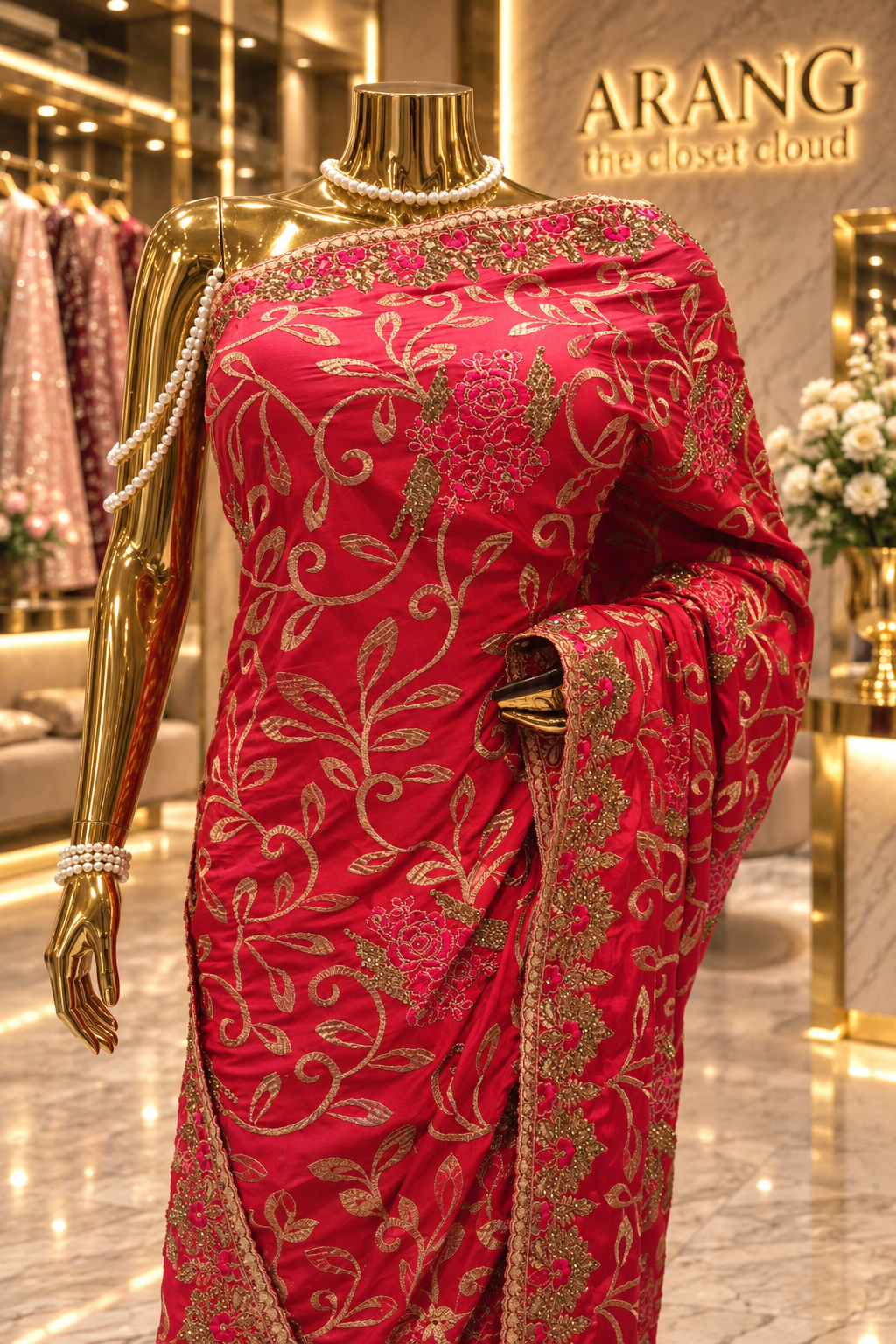 "The Stunning Pink" Premium Designer Saree