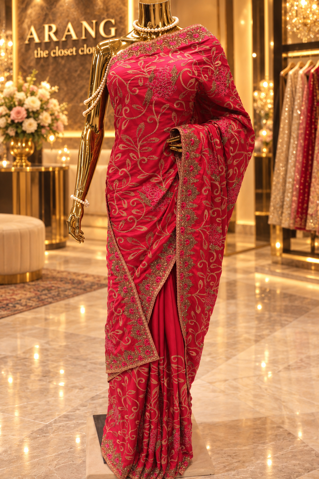 "The Stunning Pink" Premium Designer Saree