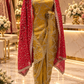 "The Brilliant Yellow" Premium Designer Saree with Veil