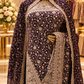 "The Deep Plum" Premium Designer Saree With Veil
