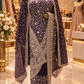 "The Deep Plum" Premium Designer Saree With Veil