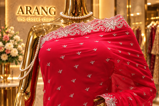 "The Hot Pink" Premium Designer Saree