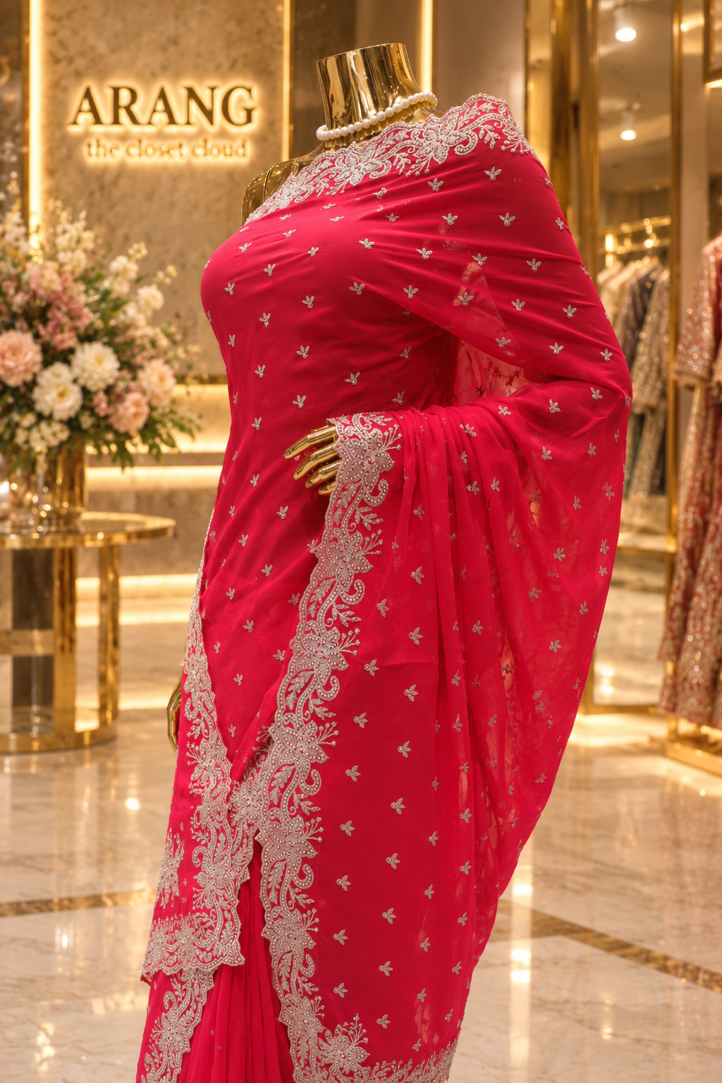 "The Hot Pink" Premium Designer Saree