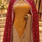 "The Brilliant Yellow" Premium Designer Saree with Veil