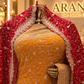 "The Brilliant Yellow" Premium Designer Saree with Veil
