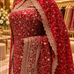"The Luxury Bridal Red" Premium Designer Saree With Veil