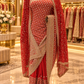 "The Neon Orange" Premium Designer Saree with Veil