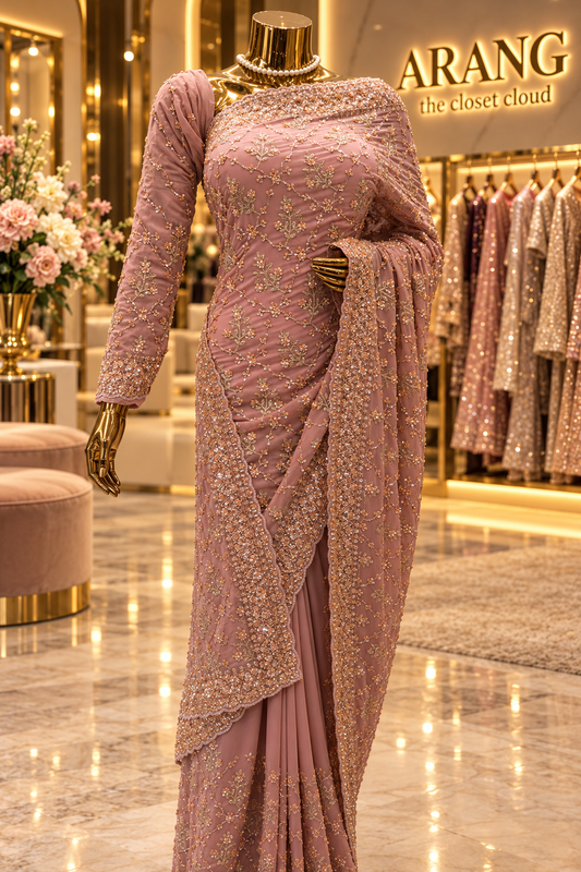 "The Royal Violet" Premium Designer Saree
