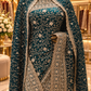 "The Luxury Emerald Green" Premium Designer Saree With Veil