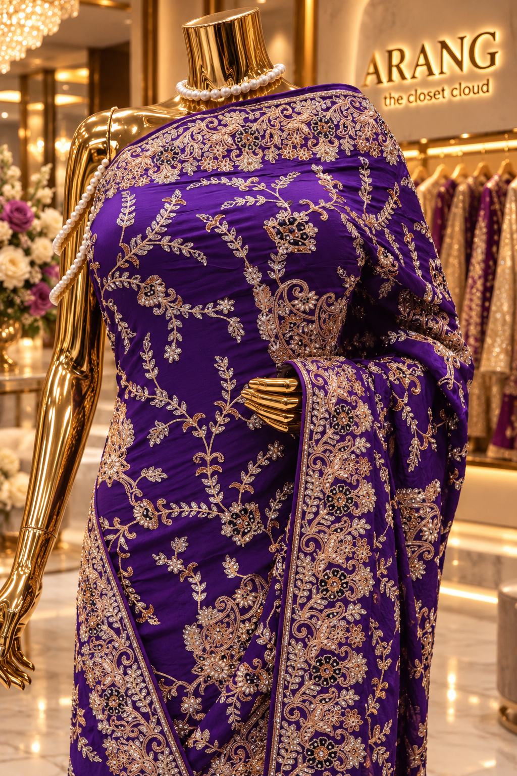 "The Royal Purple" Premium Wedding Wear Saree