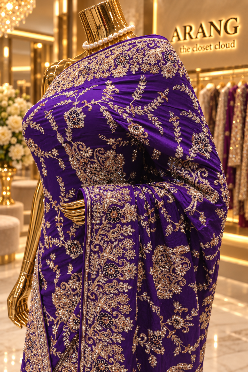 "The Royal Purple" Premium Wedding Wear Saree