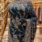 "The Regal Peacock Teal" Premium Wedding Wear Saree