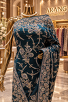 "The Regal Peacock Teal" Premium Wedding Wear Saree