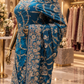 “The Cerulean Blue" Luxurious Wedding Wear Saree