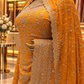 "The Royal Yellow" Premium Designer Saree with Veil