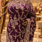 “The Plum Purple " Luxurious Wedding Wear Saree