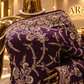 “The Plum Purple " Luxurious Wedding Wear Saree