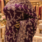 “The Plum Purple " Luxurious Wedding Wear Saree