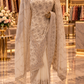 "The Ivory White" Premium Designer Saree with Veil