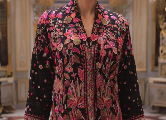 The Designer Kashmiri Style Koti Ready to Wear Dress